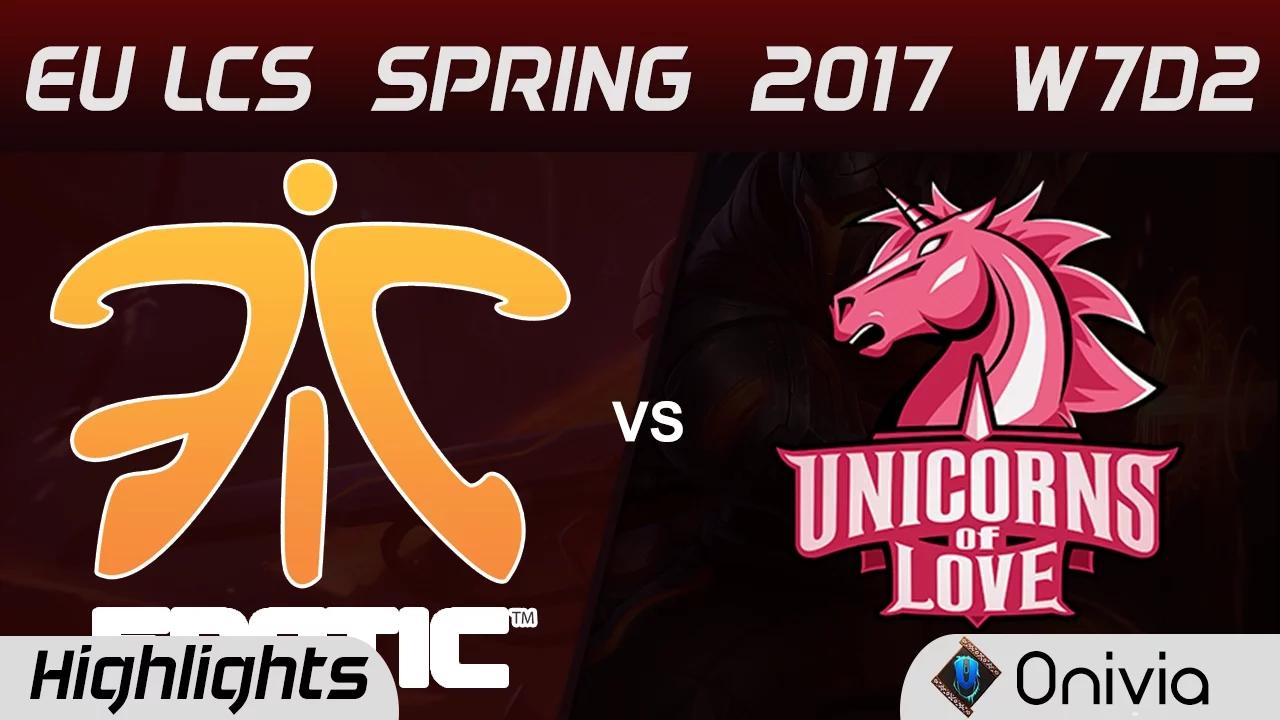 FNC vs UOL Highlights Game 1 EU LCS Spring 2017 W7D2 Fnatic vs Unicorns of Love thumbnail