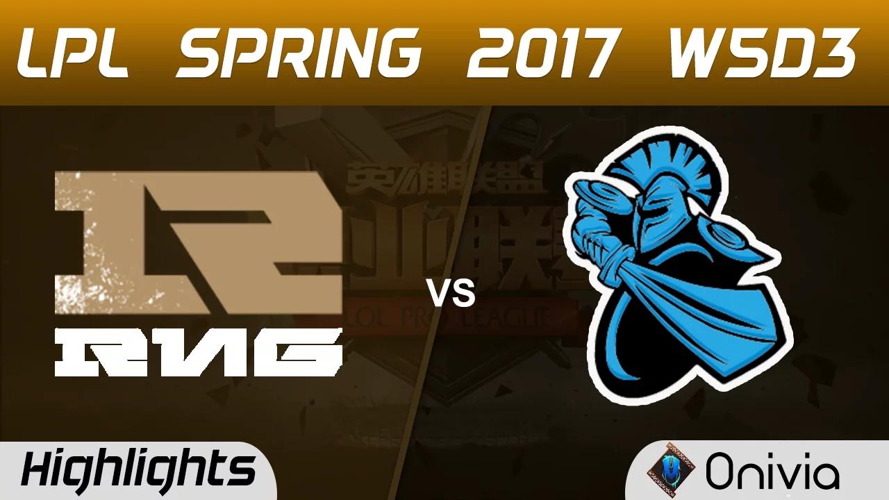 RNG vs NB Highlights Game 2 LPL Spring 2017 W5D3  Royal Never Give Up vs NewBee thumbnail