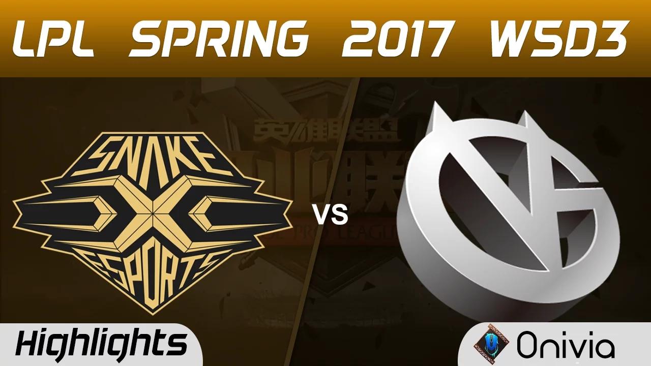 SS vs VG Highlights Game 2 LPL Spring 2017 W5D3  Snake vs Vici Gaming thumbnail