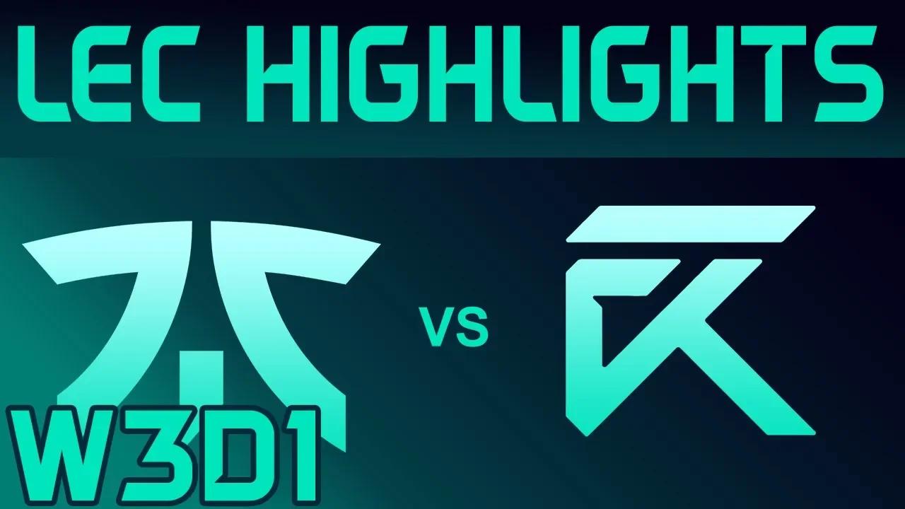 FNC vs XL Highlights LEC Spring 2020 W3D1 Fnatic vs Excel Esports LEC Highlights 2020 by Onivia thumbnail