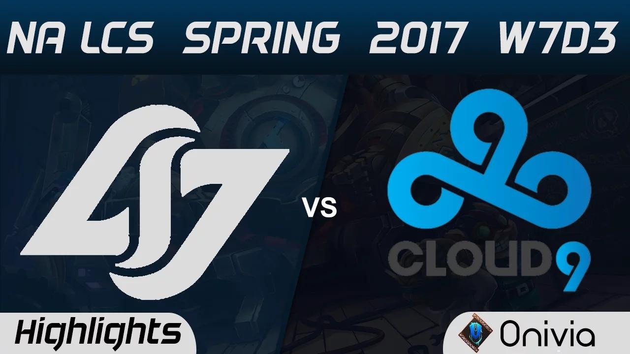 CLG vs C9 Highlights Game 2 NA LCS Spring 2017 W7D3 Counter Logic Gaming vs Cloud9 thumbnail