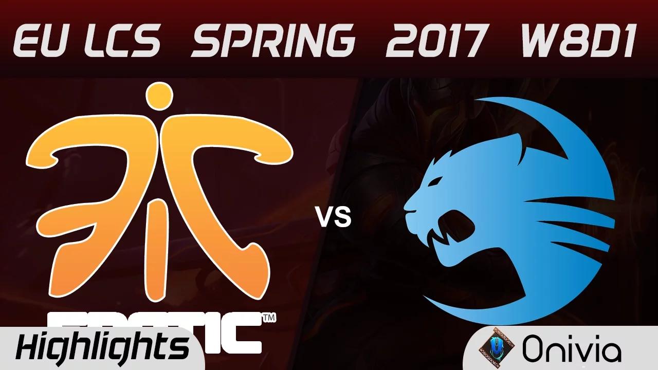 FNC vs ROC Highlights Game 2 EU LCS Spring 2017 W8D1 Fnatic vs Roccat thumbnail