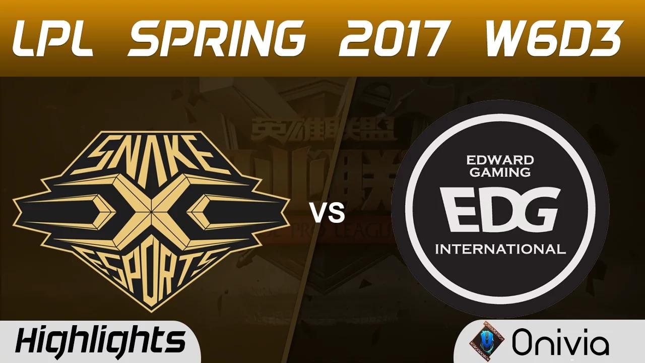 SS vs EDG Highlights Game 3 LPL Spring 2017 W6D3 Snake vs Edward Gaming thumbnail