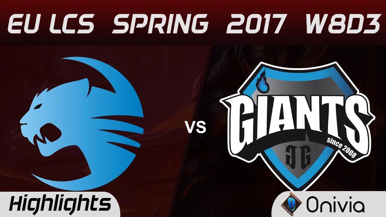 GIA vs ROC Highlights Game 1 EU LCS Spring 2017 W8D3 Giants vs Roccat thumbnail