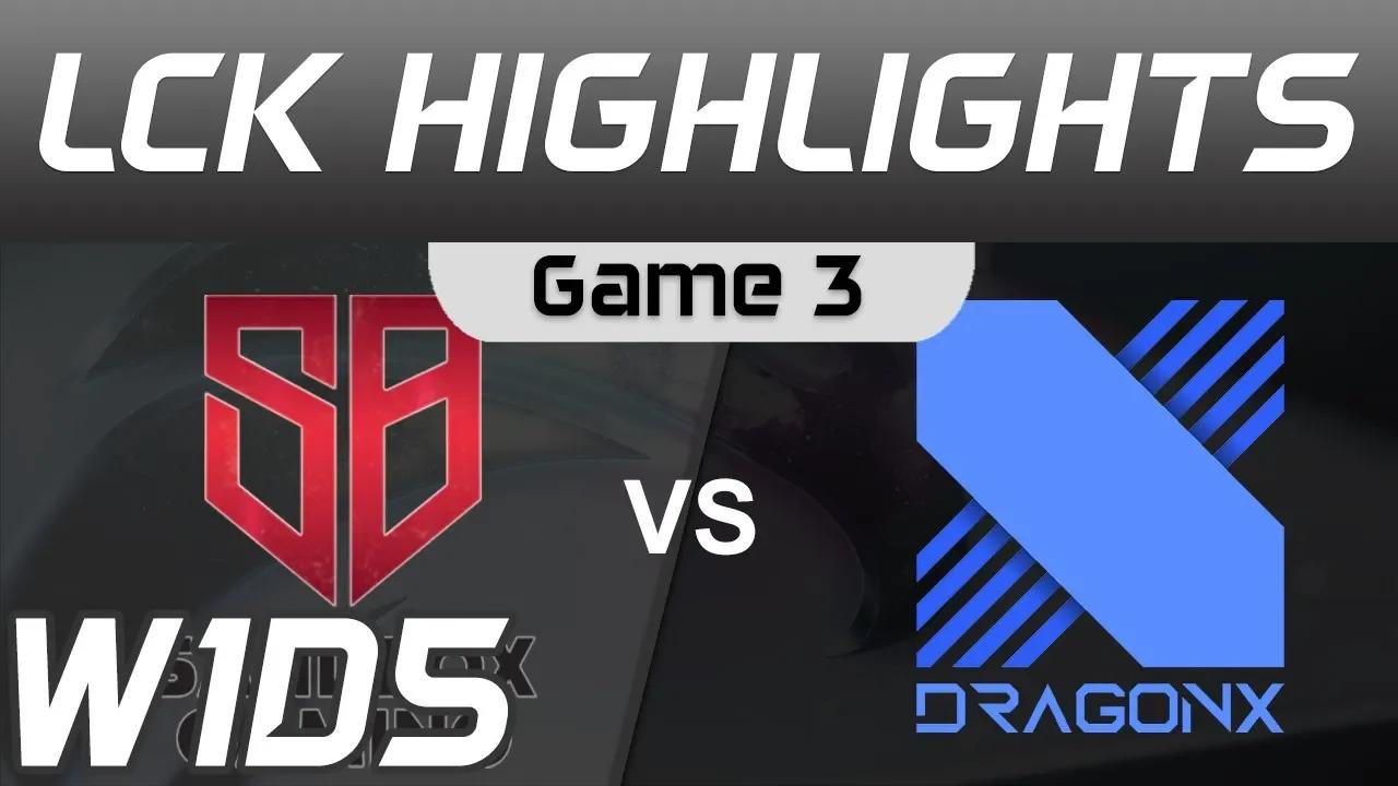 SB vs DRX Highlights Game 3 LCK Spring 2020 W1D5 SANDBOX Gaming vs DragonX LCK Highlights 2020 by On thumbnail