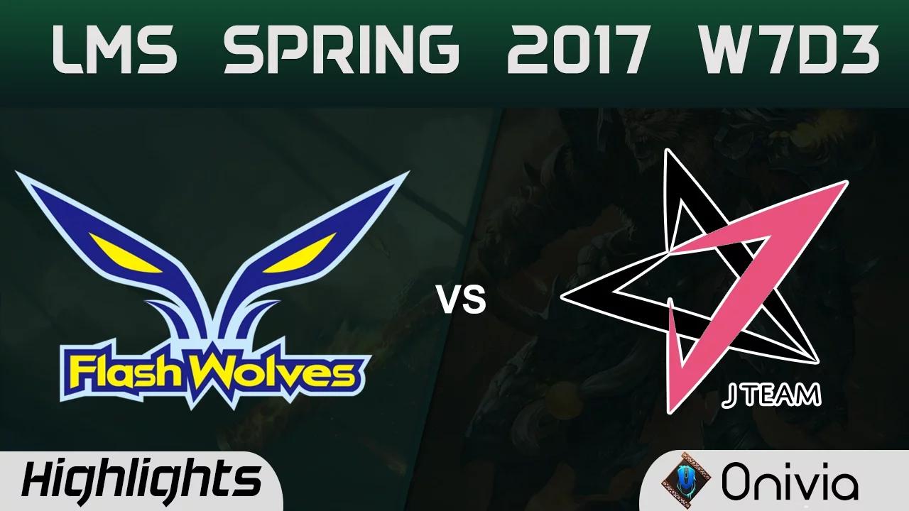 FW vs JT Highlights Game 1 LMS 精華 春季職業聯賽 2017 W7D3 Flash Wolves vs J Team thumbnail