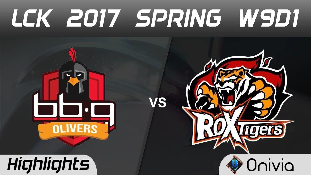 BBQ vs ROX Highlights Game 1 LCK Spring 2017 W9D1 BBQ Olivers vs ROX Tigers thumbnail