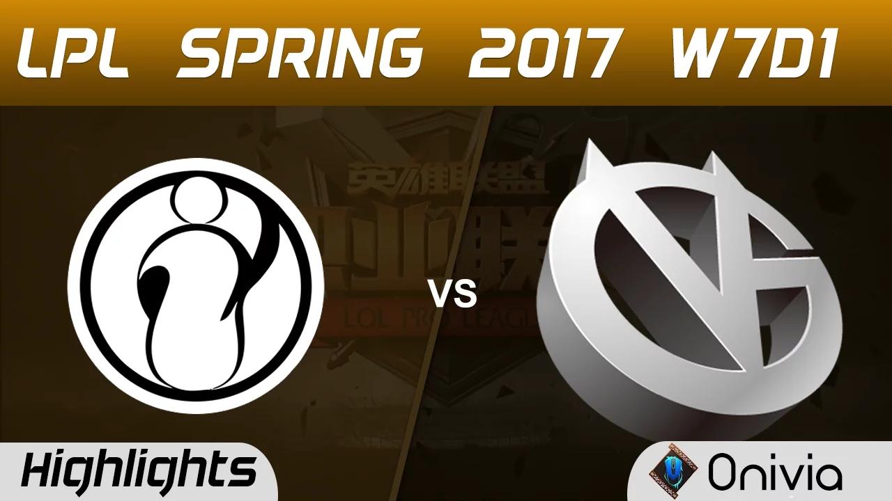 IG vs VG Highlights Game 1 LPL Spring 2017 W7D1 Invictus Gaming vs Vici Gaming thumbnail