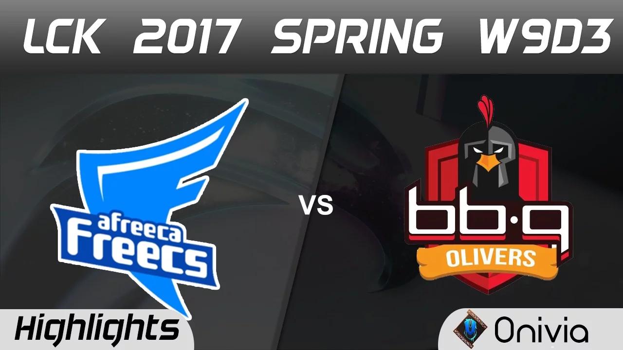 AFS vs BBQ Highlights Game 1 LCK Spring 2017 W9D3 Afreeca Freecs vs BBQ Olivers thumbnail