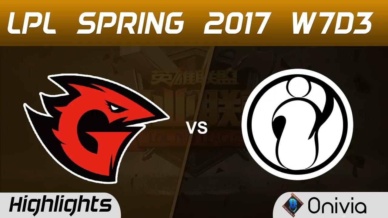 GT vs IG Highlights Game 1 LPL Spring 2017 W7D3 Game Talents vs Invictus Gaming thumbnail