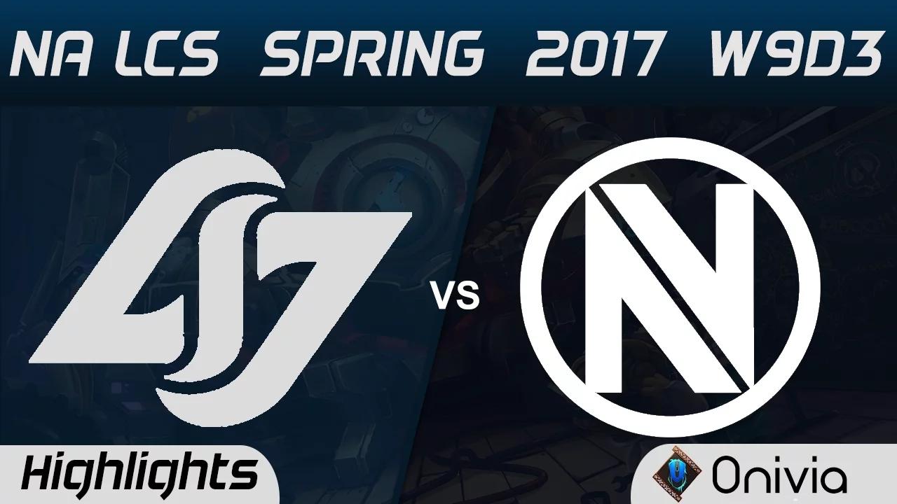 CLG vs NV Highlights Game 1 NA LCS Spring 2017 W9D3 Counter Logic Gaming vs EnvyUs thumbnail