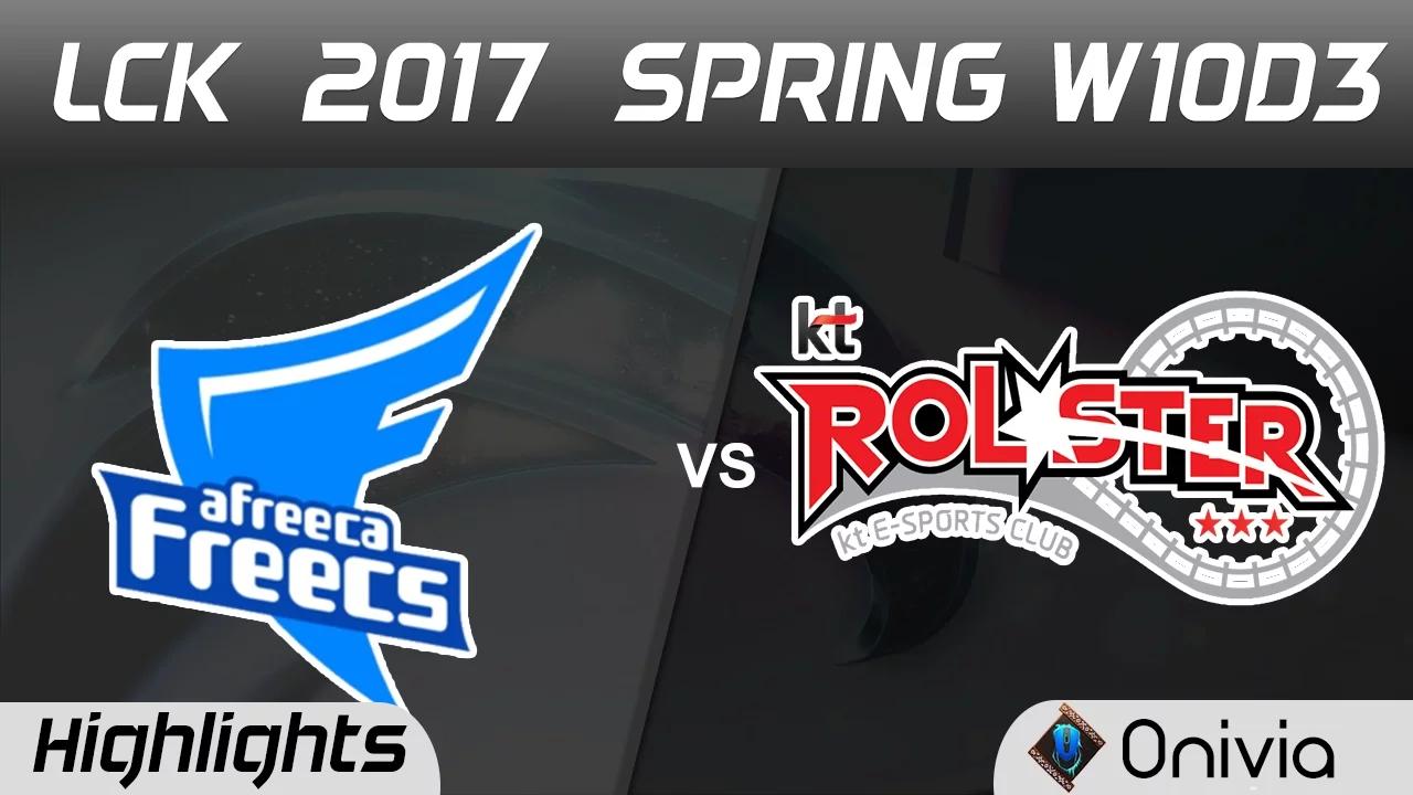 AFS vs KT Highlights Game 1 LCK Spring 2017 W10D3 Freeca Freecs vs KT Rolster thumbnail