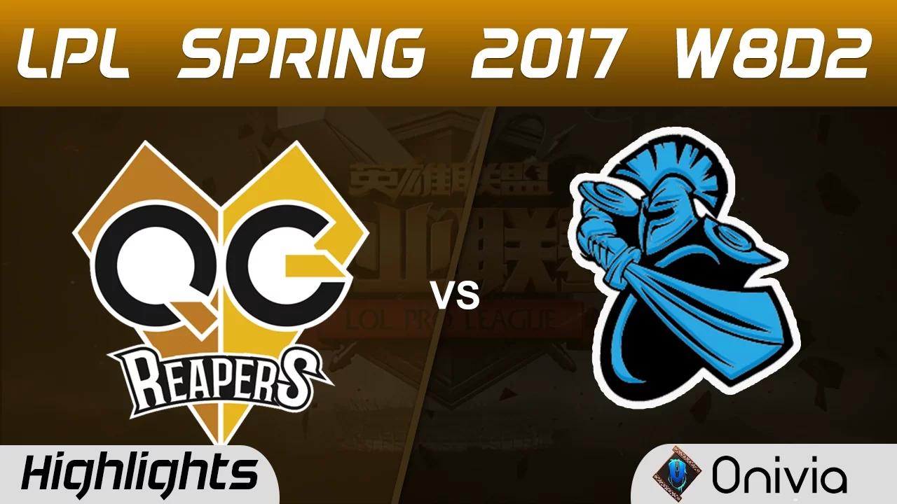 QG vs NB Highlights Game 1 LPL Spring 2017 W8D2 QG Reapers vs NewBee thumbnail