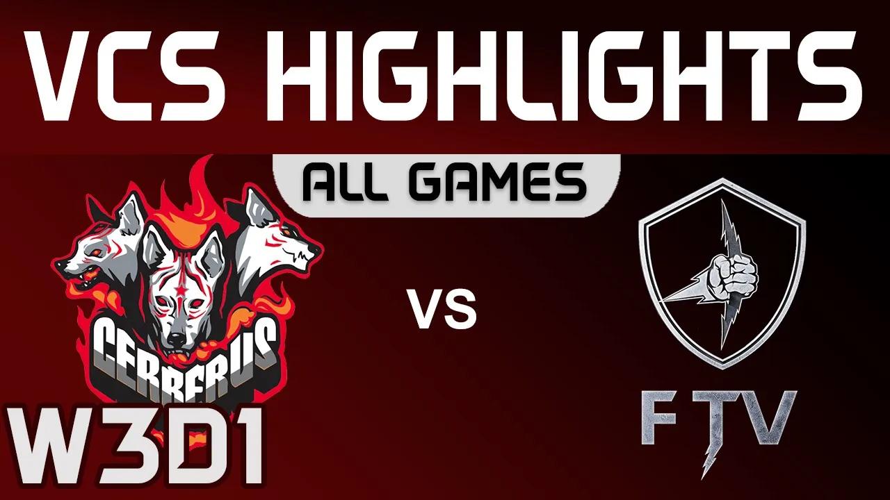 CES vs FTV Highlights ALL Games VCS Mùa Xuân 2020 CERBERUS Esports vs FTV Esports by Onivia thumbnail