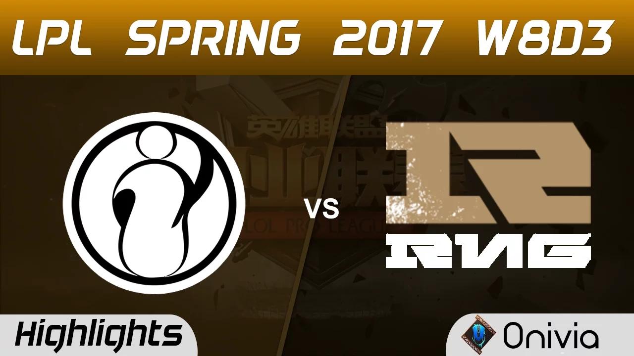 IG vs RNG Highlights Game 1 LPL Spring 2017 W8D3 Invictus Gaming vs Royal Never Give Up thumbnail