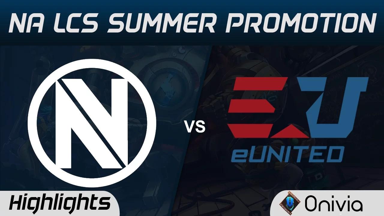 NV vs EUN Highlights Game 1 NA LCS Summer Promotion 2017 EnvyUs vs eUnited thumbnail