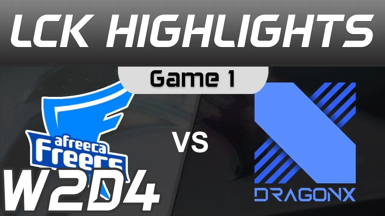 AF vs DRX Highlights Game 1 LCK Spring 2020 W2D4 Afreeca Freecs vs DragonX LCK Highlights 2020 by On thumbnail