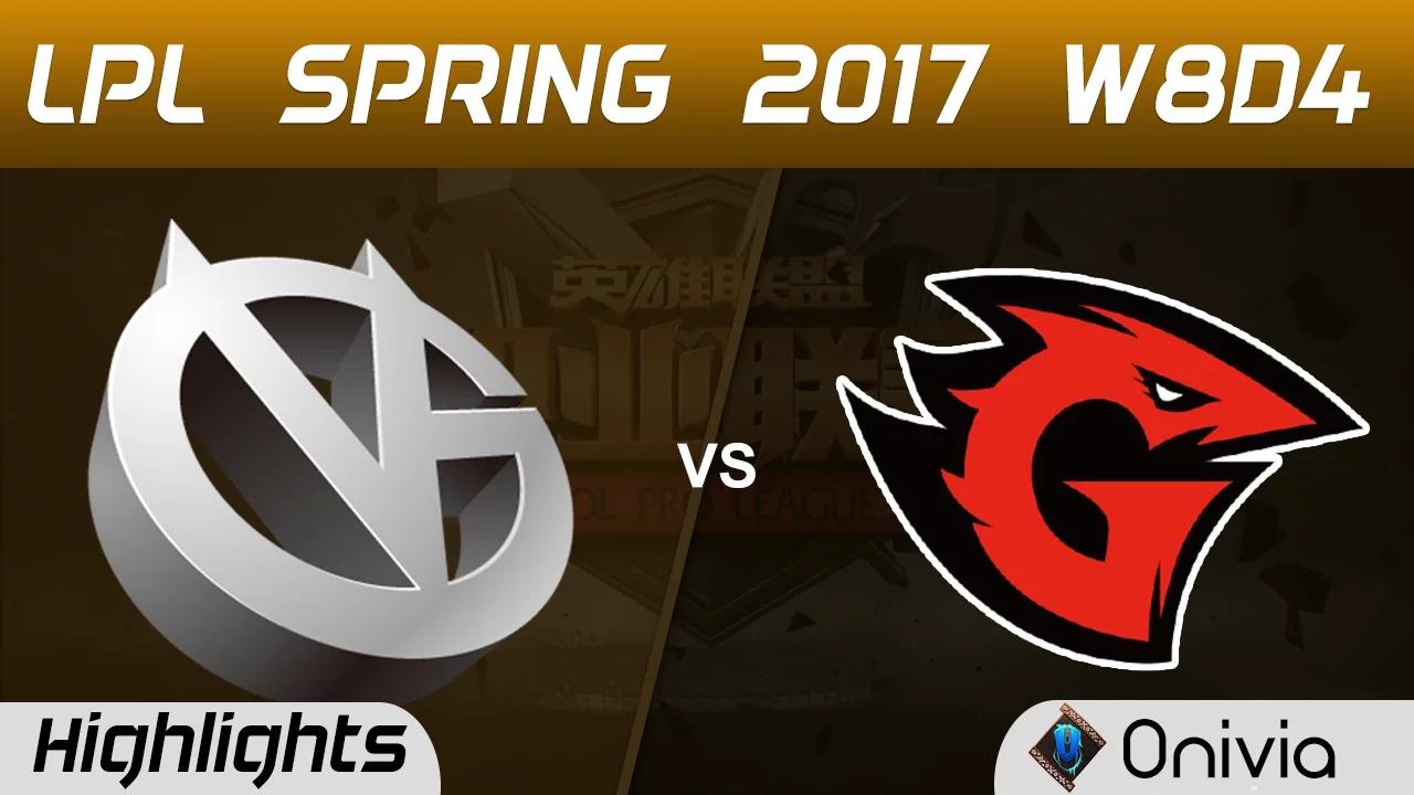 VG vs GT Highlights Game 2 LPL Spring 2017 W8D4 Vici Gaming vs Game Talents thumbnail