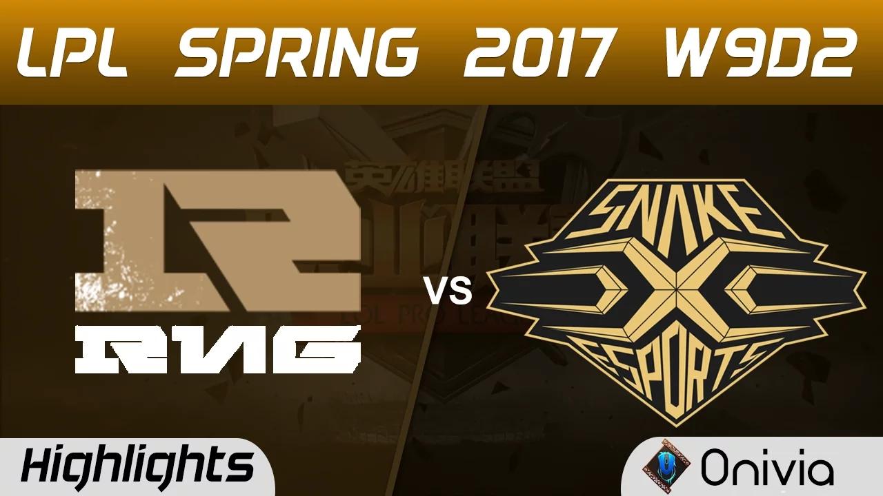 RNG vs SS Highlights Game 2 LPL Spring 2017 W9D2 Royal Never Give Up vs Snake thumbnail