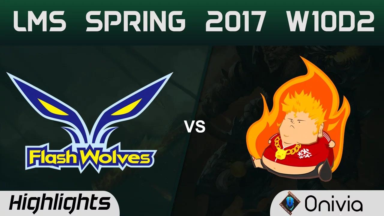 FW vs FB Highlights Game 1 LMS 精華 春季職業聯賽 2017 W10D2 Flash Wolves vs Fireball thumbnail