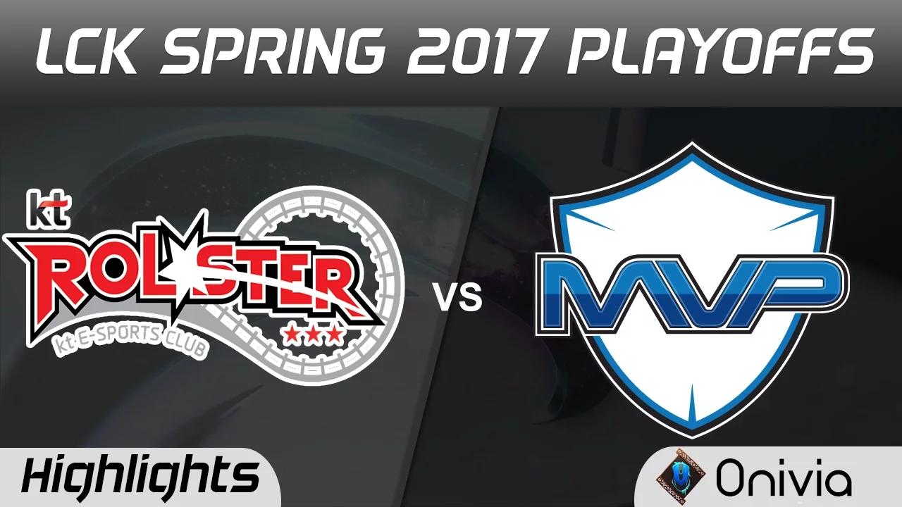 KT vs MVP Highlights Game 1 LCK Spring Playoffs 2017 KT Rolster vs MVP thumbnail