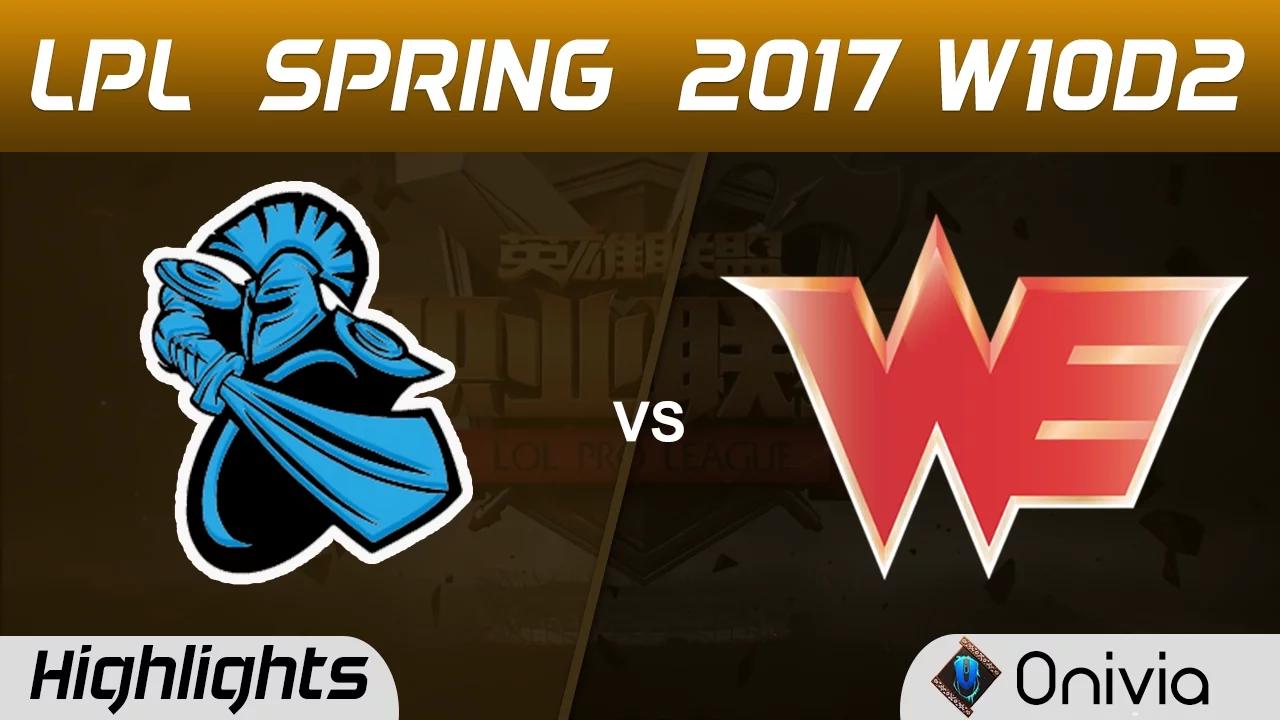 NB vs WE Highlights Game 1 LPL Spring 2017 W10D2 NewBee vs Team WE thumbnail