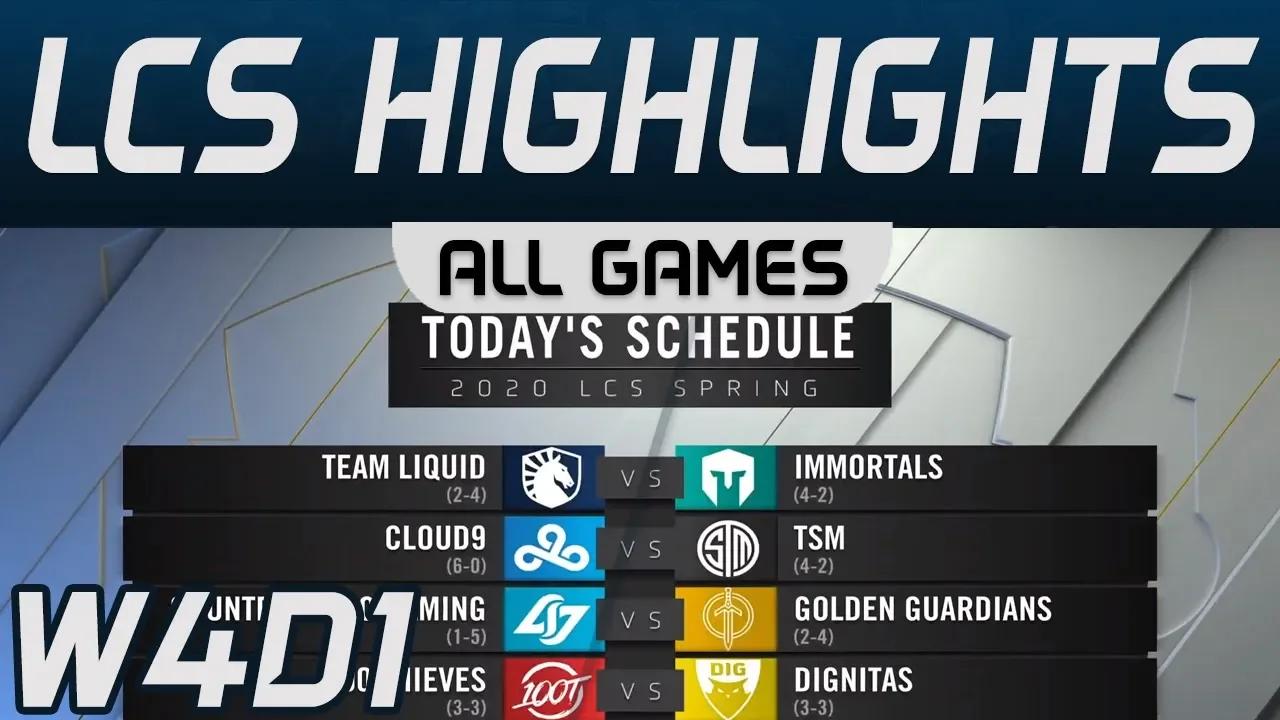 LCS Highlights Week4 Day1 LCS Spring 2020 All Games By Onivia thumbnail