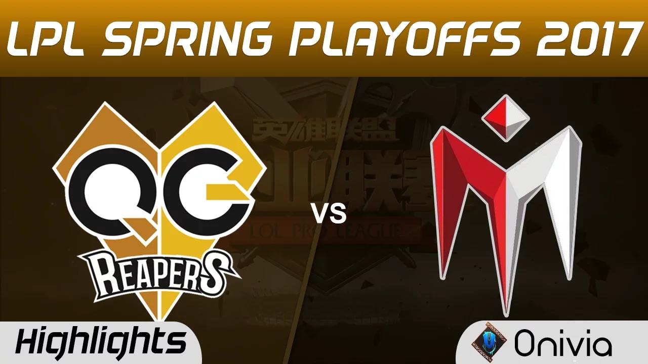 QG vs IM Highlights Game 5 LPL Spring Playoffs 2017 QG Reapers vs I May thumbnail