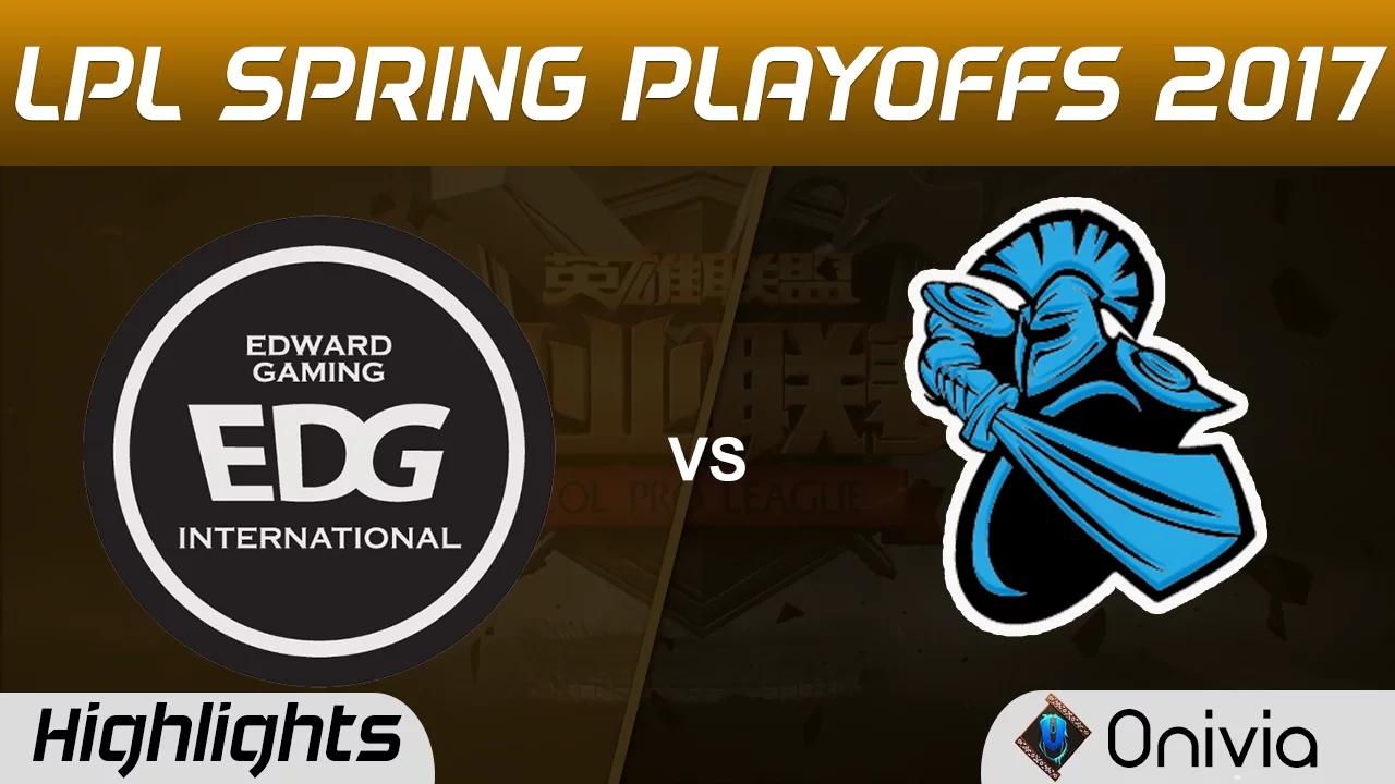 EDG vs NB Highlights Game 3 LPL Spring Playoffs 2017 Edward Gaming vs Newbee thumbnail