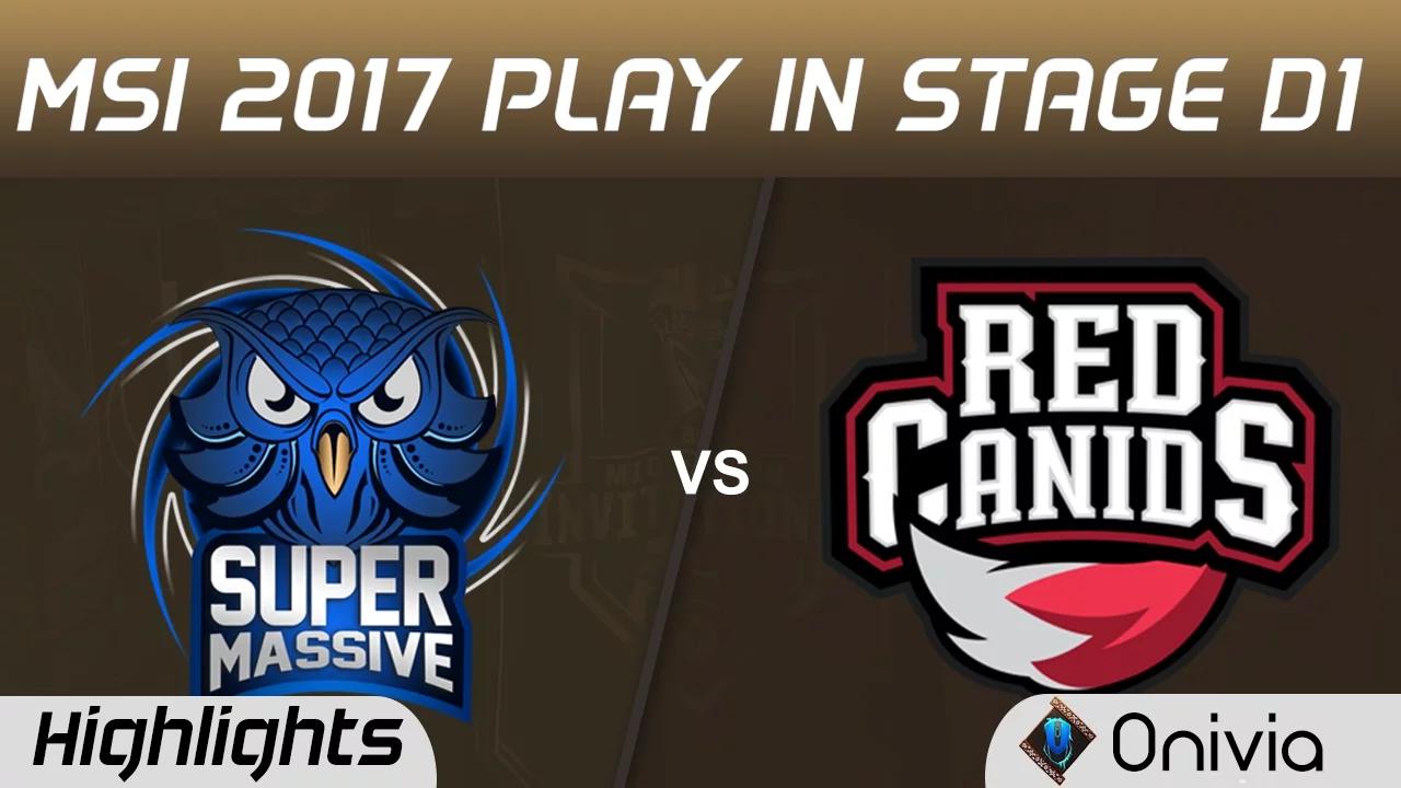 SUP vs RED Highlights MSI 2017 Play In Stage D1 SuperMassive vs Red Canids by Onivia thumbnail