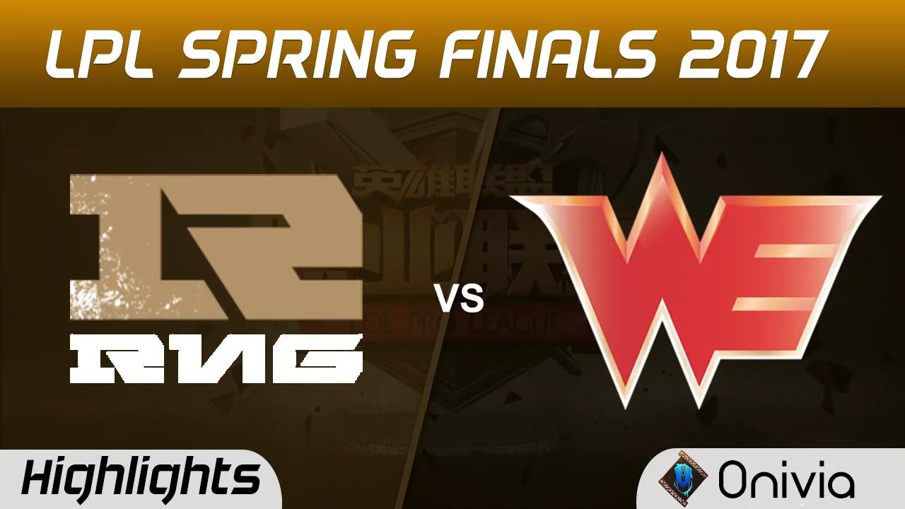 RNG vs WE Highlights Game 1 LPL Spring Finals 2017 Royal Never Give Up vs Team WE by Onivia thumbnail