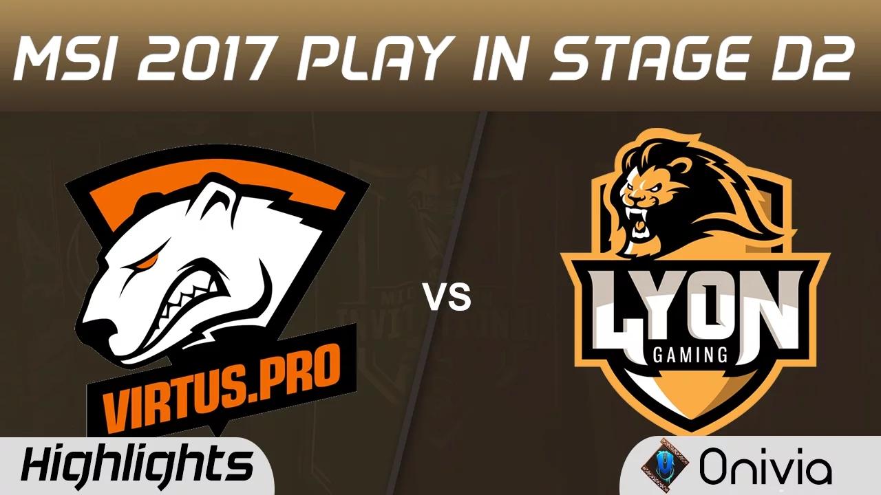 VP vs LYN Highlights MSI 2017 Play In Stage D2 Virtus Pro vs Lyon Gaming by Onivia thumbnail