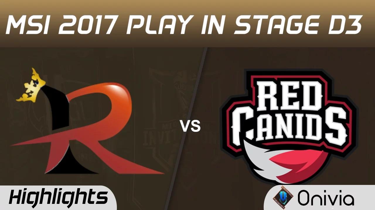 RPG vs RED Highlights MSI 2017 Play In Stage D3 Gigabyte Rampage vs Red Canids by Onivia thumbnail