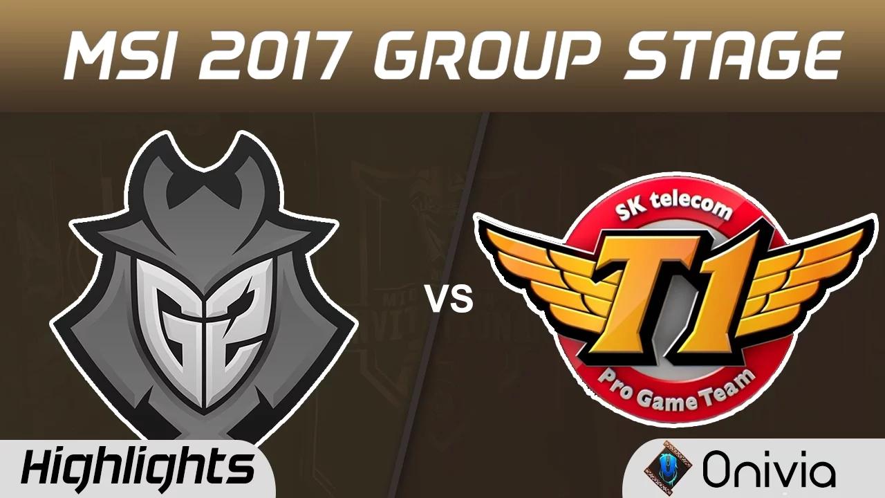 G2 vs SKT Highlights MSI 2017 Group Stage G2 Esports vs SK Telecom T1 by Onivia thumbnail