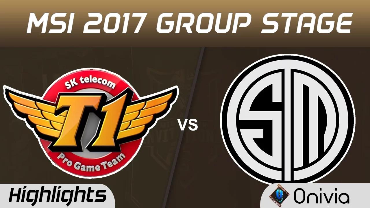 SKT vs TSM Highlights MSI 2017 Group Stage SK Telecom T1 vs Team Solo Mid by Onivia thumbnail