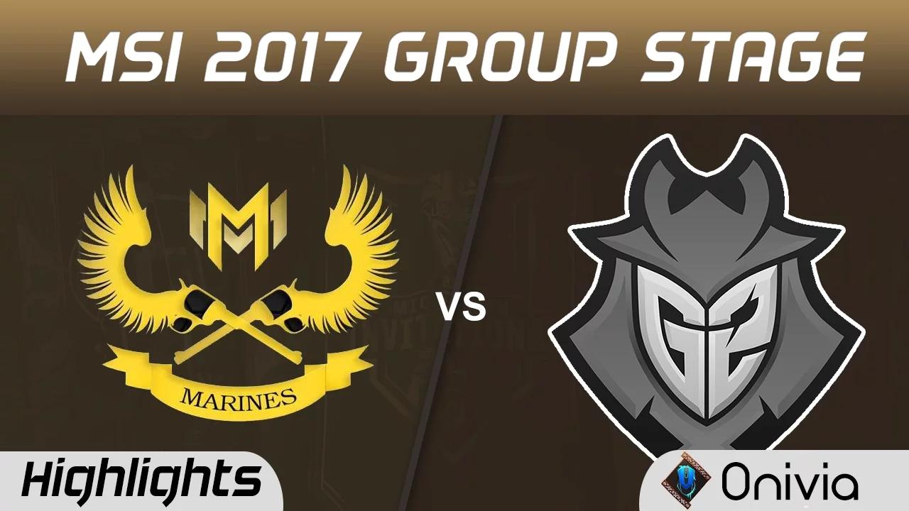 GAM vs G2 Highlights MSI 2017 Group Stage Gigabyte Marines vs G2 Esports by Onivia thumbnail