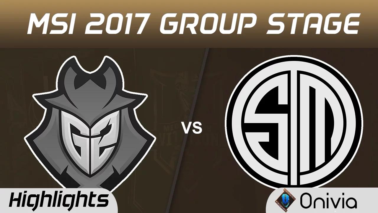 G2 vs TSM Highlights MSI 2017 Group Stage G2 Esports vs Team Solo Mid by Onivia thumbnail