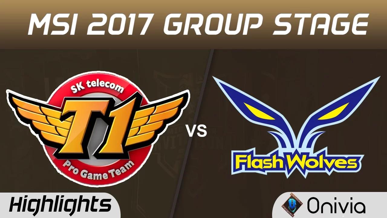 SKT vs FW Highlights MSI 2017 Group SK Telecom T1 vs Flash Wolves by Onivia thumbnail