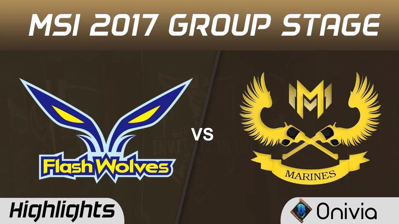 FW vs GAM Highlights MSI 2017 Group Flash Wolves vs Gigabyte Marines by Onivia thumbnail