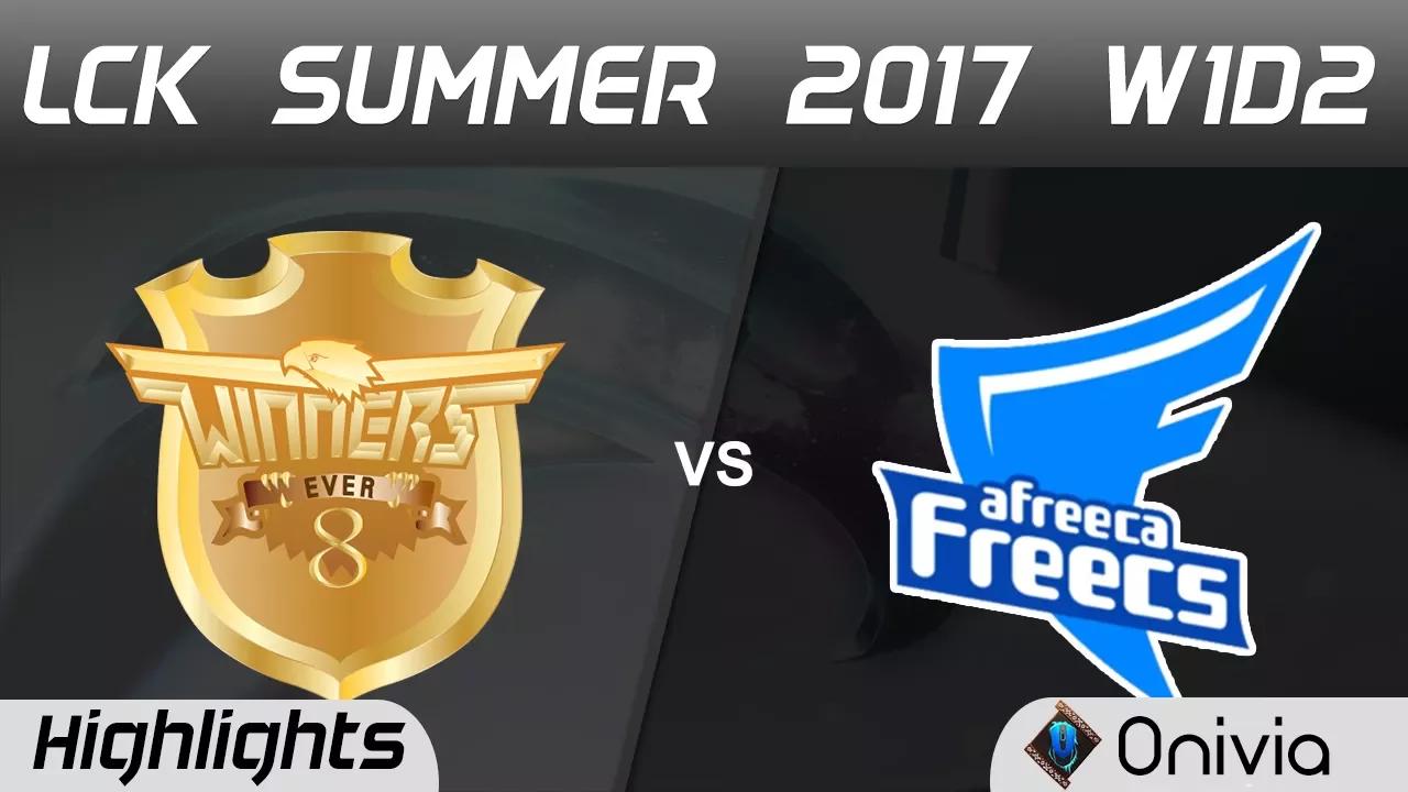 E8W vs AFS Highlights Game 1 LCK SUMMER 2017 Ever8 Winners vs Afreeca Freecs By Onivia thumbnail