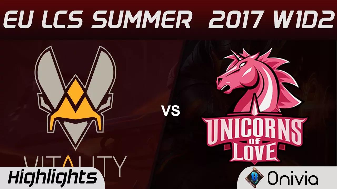 VIT vs UOL Highlights Game 1 EU LCS SUMMER 2017 Vitality vs Unicorns of Love by Onivia thumbnail