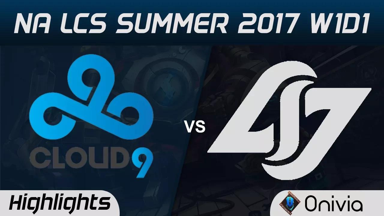 C9 vs CLG Highlights Game 1 NA LCS Summer 2017 Cloud9 vs Counter Logic Gaming by Onivia1 thumbnail