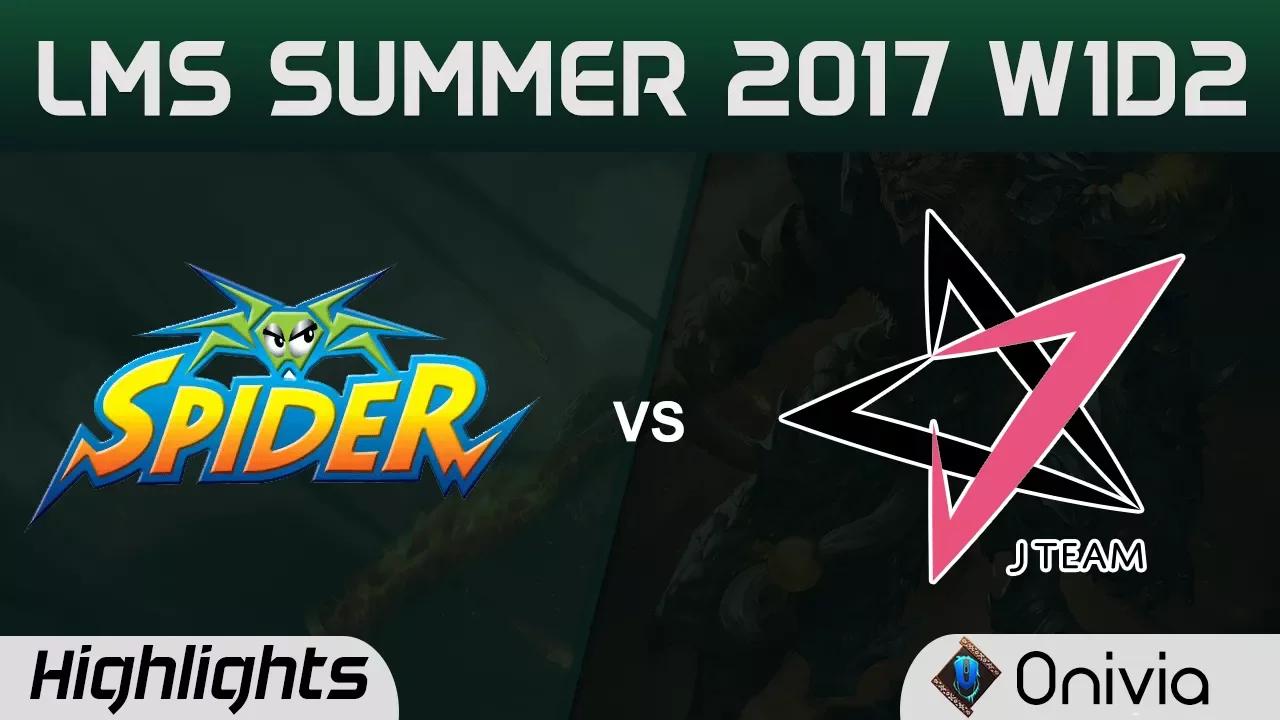 WS vs JT Highlights Game 1 LMS 精華 春季職業聯賽 2017 SUMMER Wayi Spyder vs J team by Onivia thumbnail