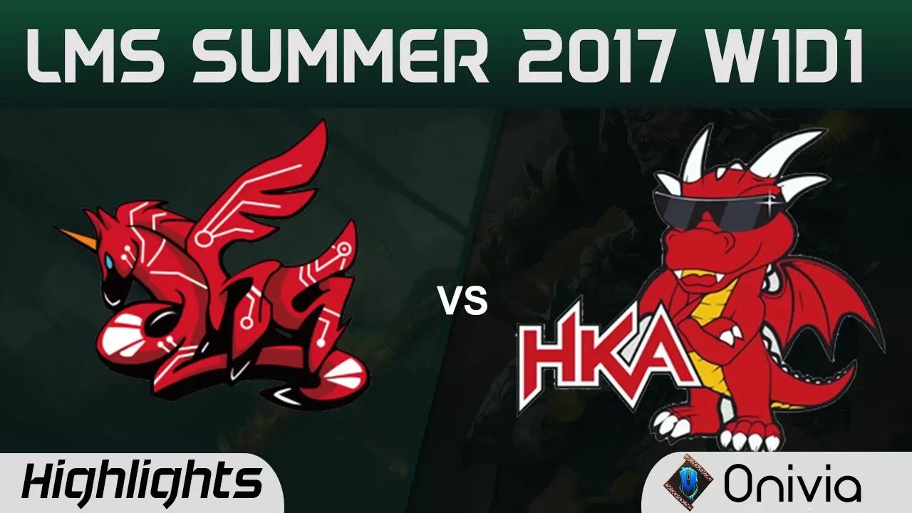 AHQ vs HKA Highlights Game 1 LMS 精華 春季職業聯賽 2017 SUMMER AHQ Esports vs Hong Kong Attitude by Onivia thumbnail