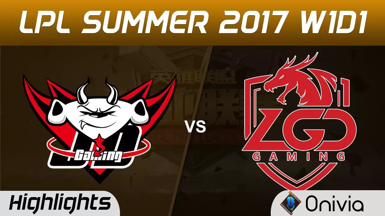 JDG vs LGD Highlights Game 1 LPL SUMMER 2017 JD Gaming vs LGD Gaming by Onivia thumbnail