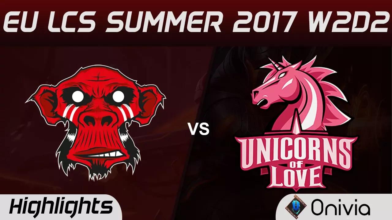 MM vs UOL Highlights Game 1 EU LCS SUMMER 2017 Mysterious Monkeys vs Unicorns of Love by Onivia thumbnail