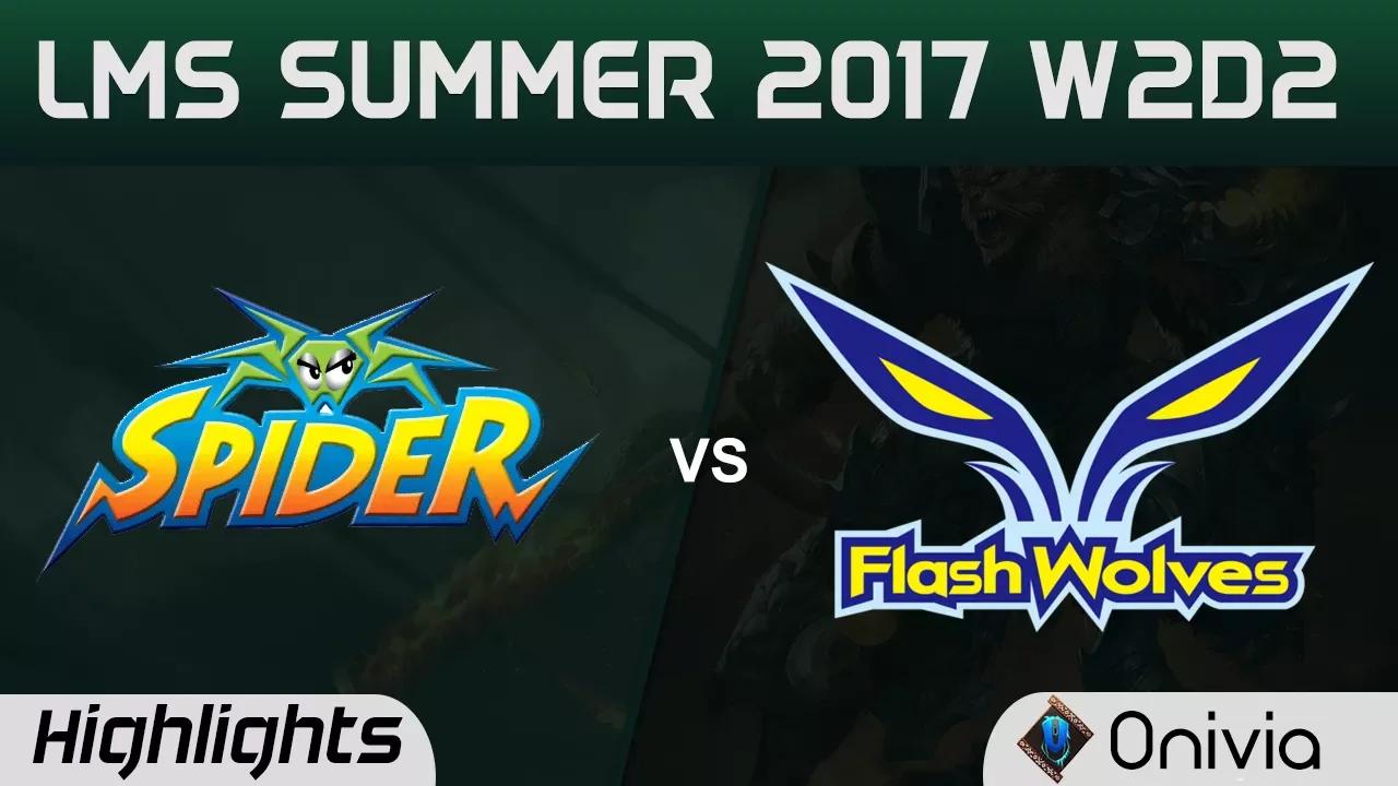 WS vs FW Highlights Game 1 LMS 精華 春季職業聯賽 2017 SUMMER Wayi Spyder vs Flash Wolves by Onivia thumbnail