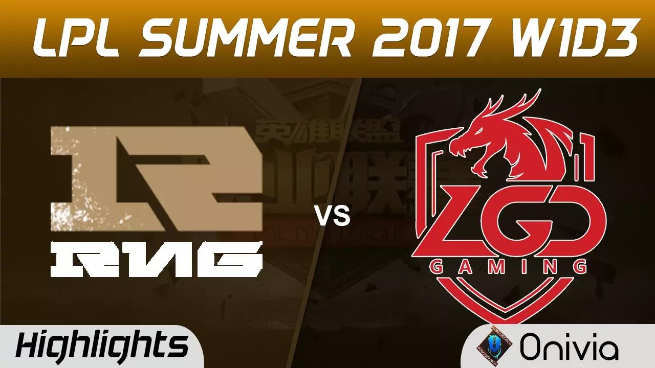 RNG vs LGD Highlights Game 2 LPL SUMMER 2017 Royal Never Give Up vs LGD Gaming by Onivia thumbnail