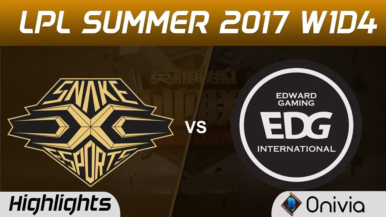 SS vs EDG Highlights Game 2 LPL SUMMER 2017 Snake vs Edward Gaming by Onivia thumbnail