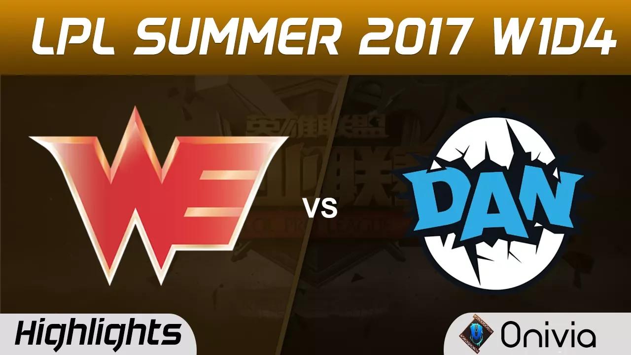 WE vs DAN Highlights Game 1 LPL SUMMER 2017 Team WE vs DAN Gaming by Onivia thumbnail